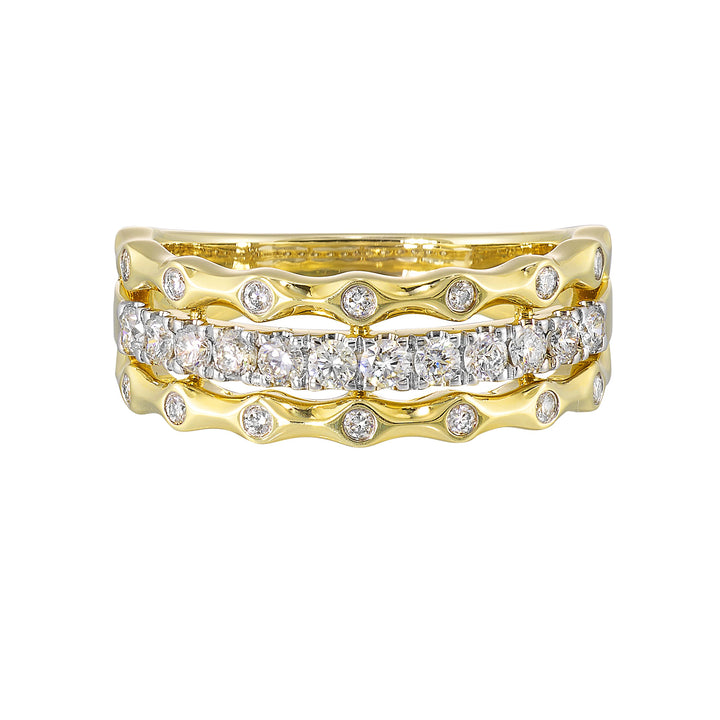 14Kt Yellow Gold Diamond 1/2Ctw Ring
