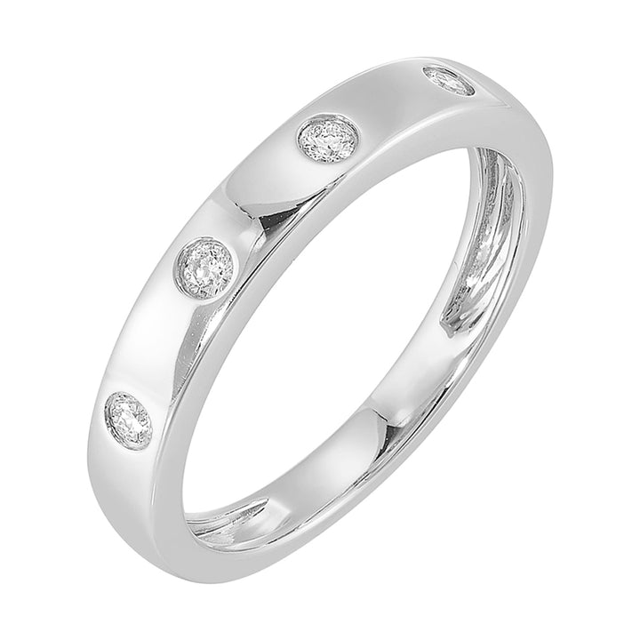 14Kt White Gold Diamond 1/12Ctw Ring