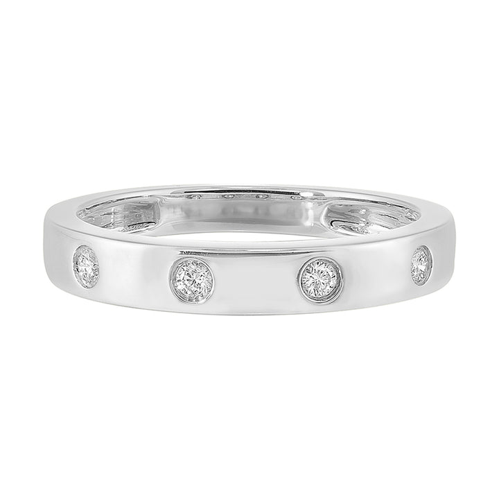 14Kt White Gold Diamond 1/12Ctw Ring