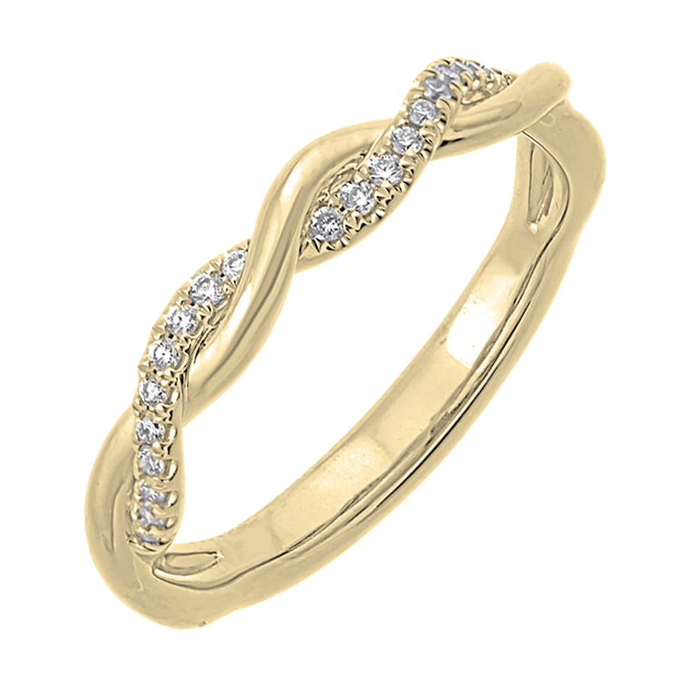 14Kt Yellow Gold Diamond 1/10Ctw Ring