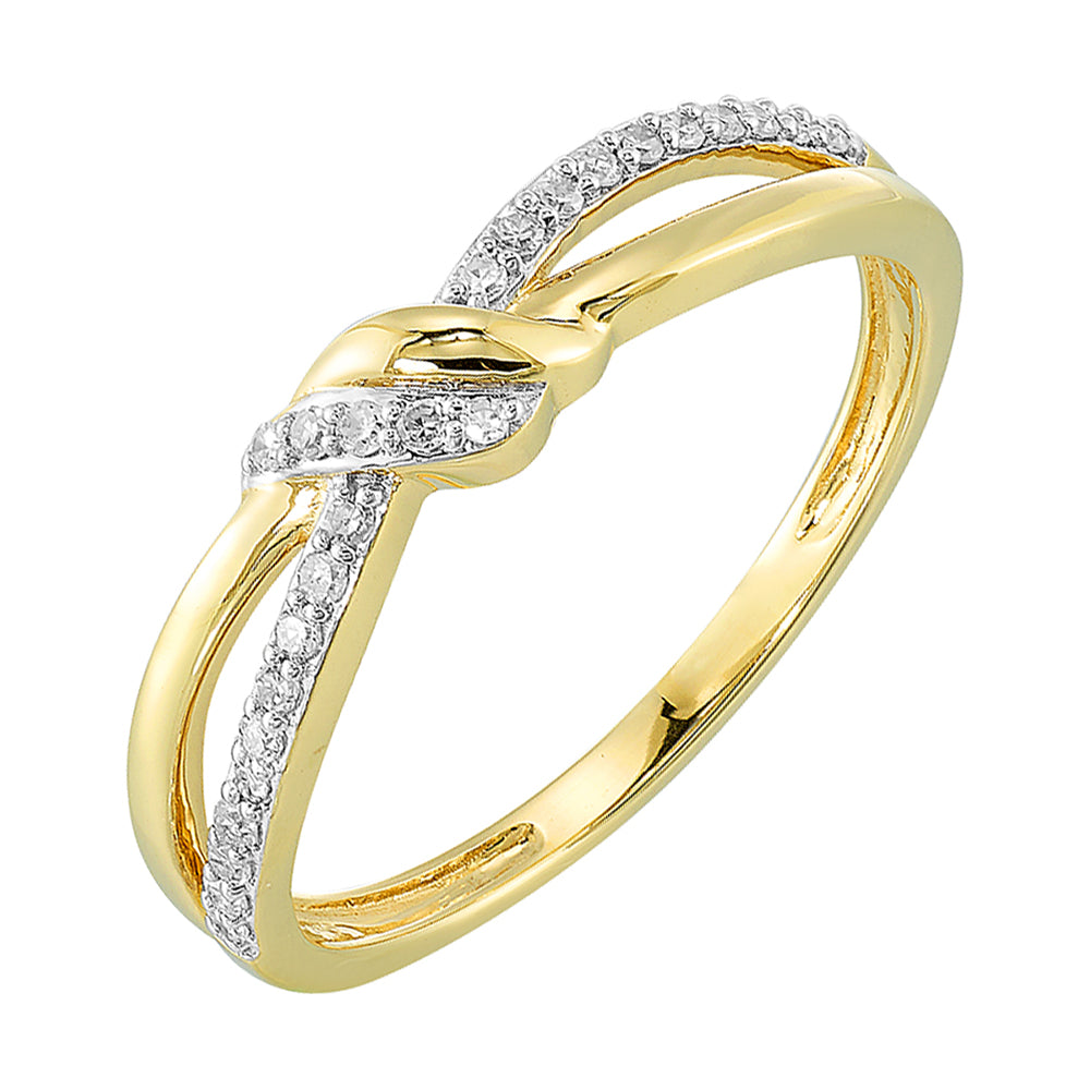 10Kt Yellow Gold Diamond 1/10Ctw Ring