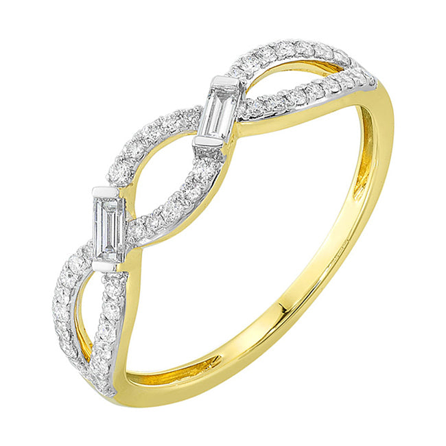 10Kt Yellow Gold Diamond 1/3Ctw Ring