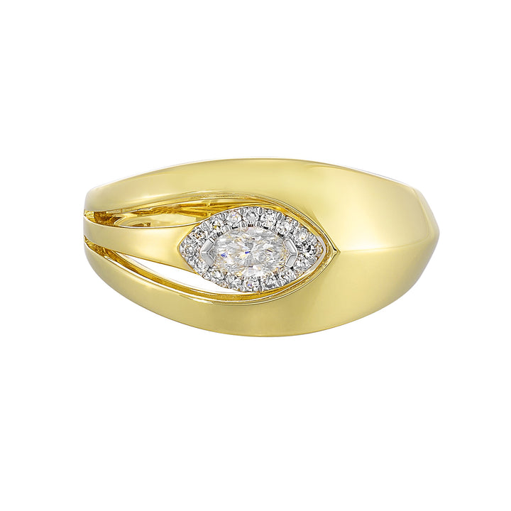 14Kt Yellow Gold Diamond 1/5Ctw Ring