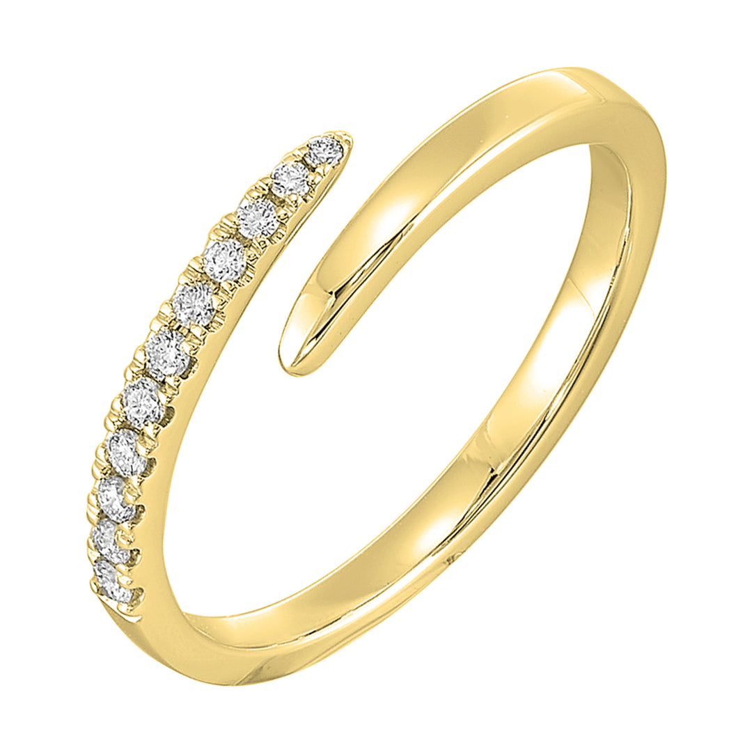 14Kt Yellow Gold Diamond 1/10Ctw Ring