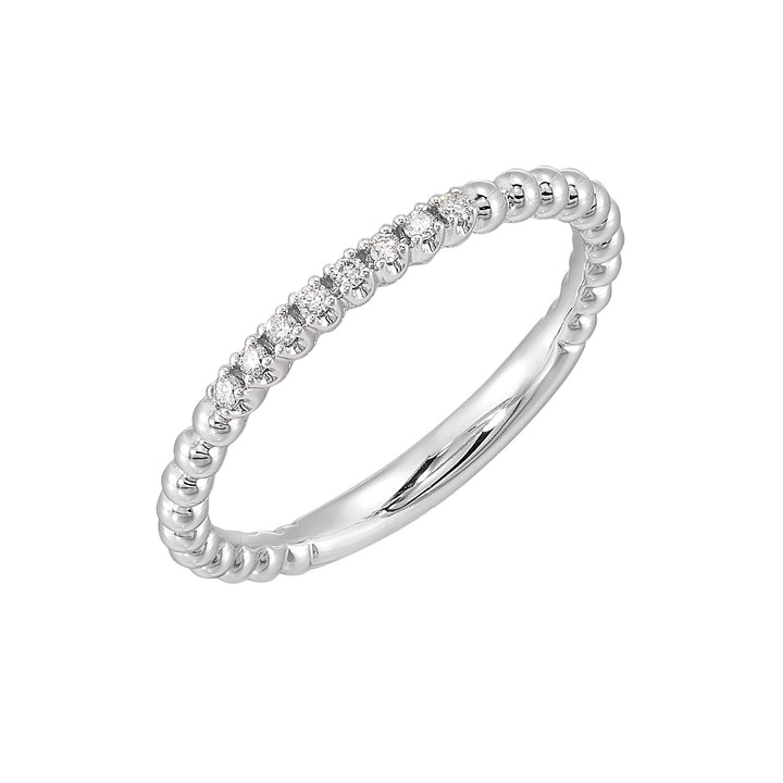 14Kt White Gold Diamond 1/20Ctw Ring