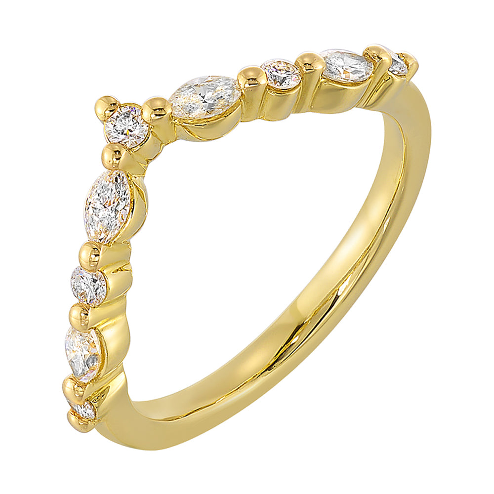 14Kt Yellow Gold Diamond 3/8Ctw Ring