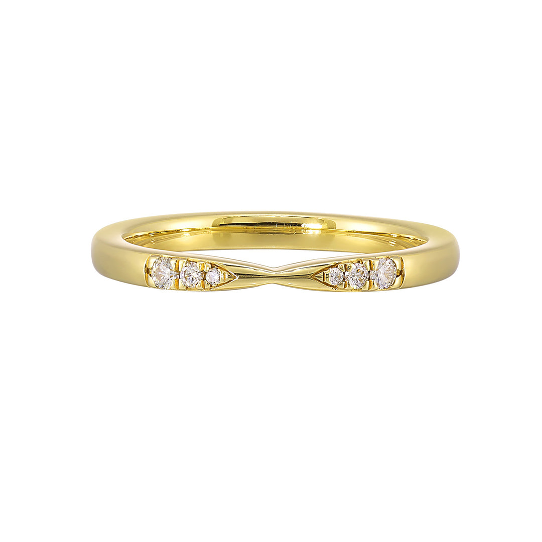 14Kt Yellow Gold Diamond 1/15Ctw Ring