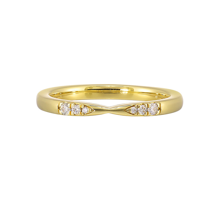 14Kt Yellow Gold Diamond 1/15Ctw Ring
