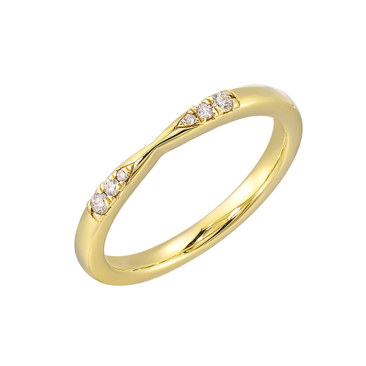 14Kt Yellow Gold Diamond 1/15Ctw Ring
