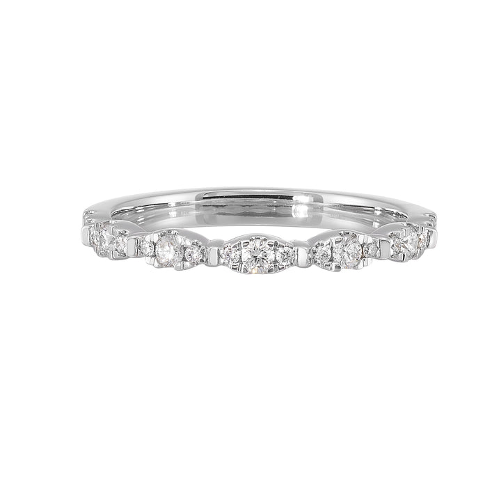 14Kt White Gold Diamond 1/4Ctw Ring