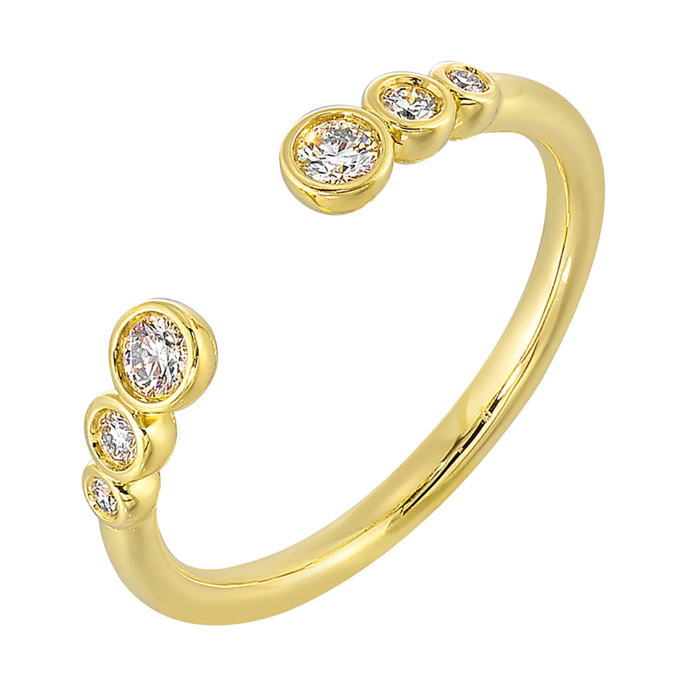 14Kt Yellow Gold Diamond 1/5Ctw Ring