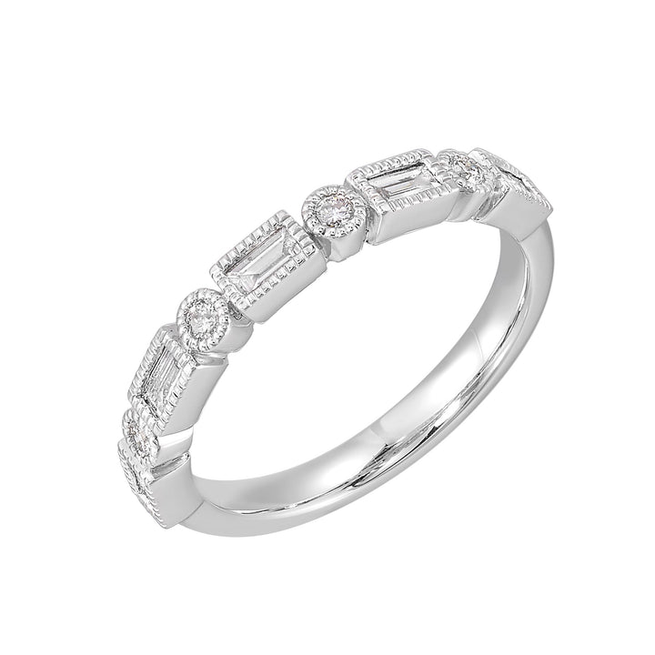 14Kt White Gold Diamond 1/4Ctw Ring