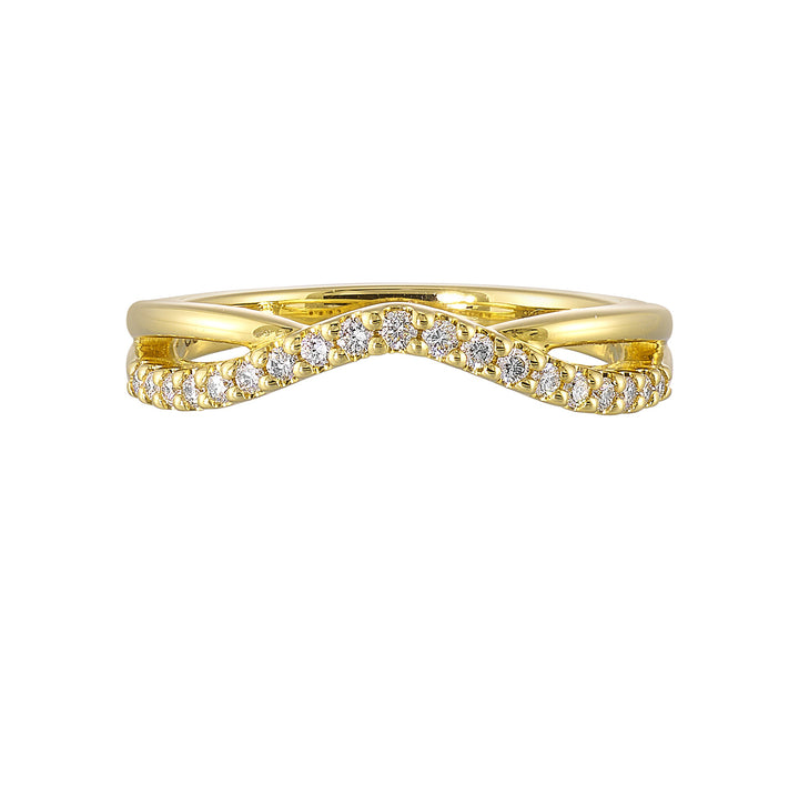 14Kt Yellow Gold Diamond 1/6Ctw Ring