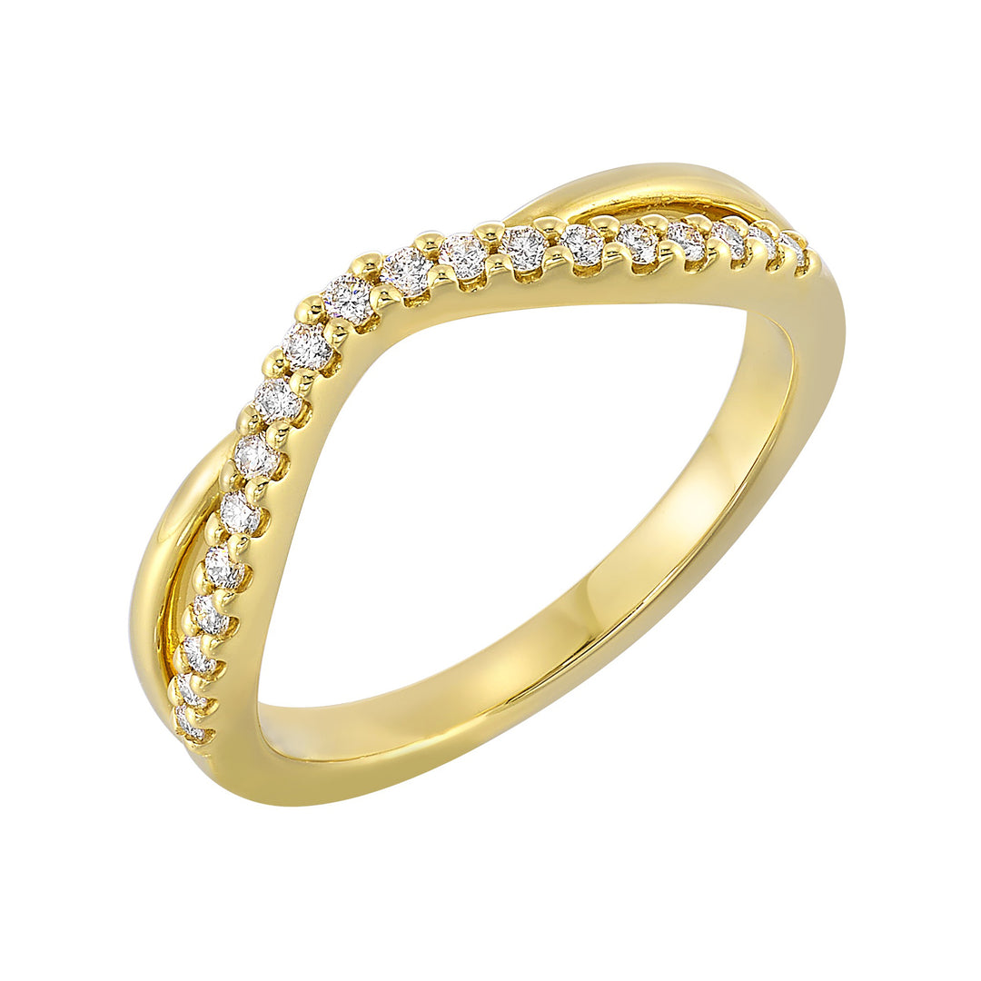 14Kt Yellow Gold Diamond 1/6Ctw Ring