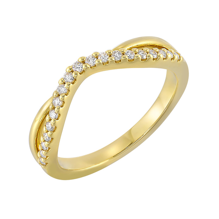 14Kt Yellow Gold Diamond 1/6Ctw Ring