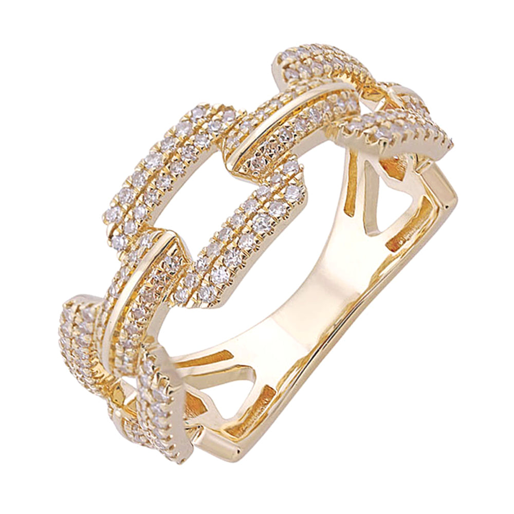 14Kt Yellow Gold Diamond 3/8Ctw Ring