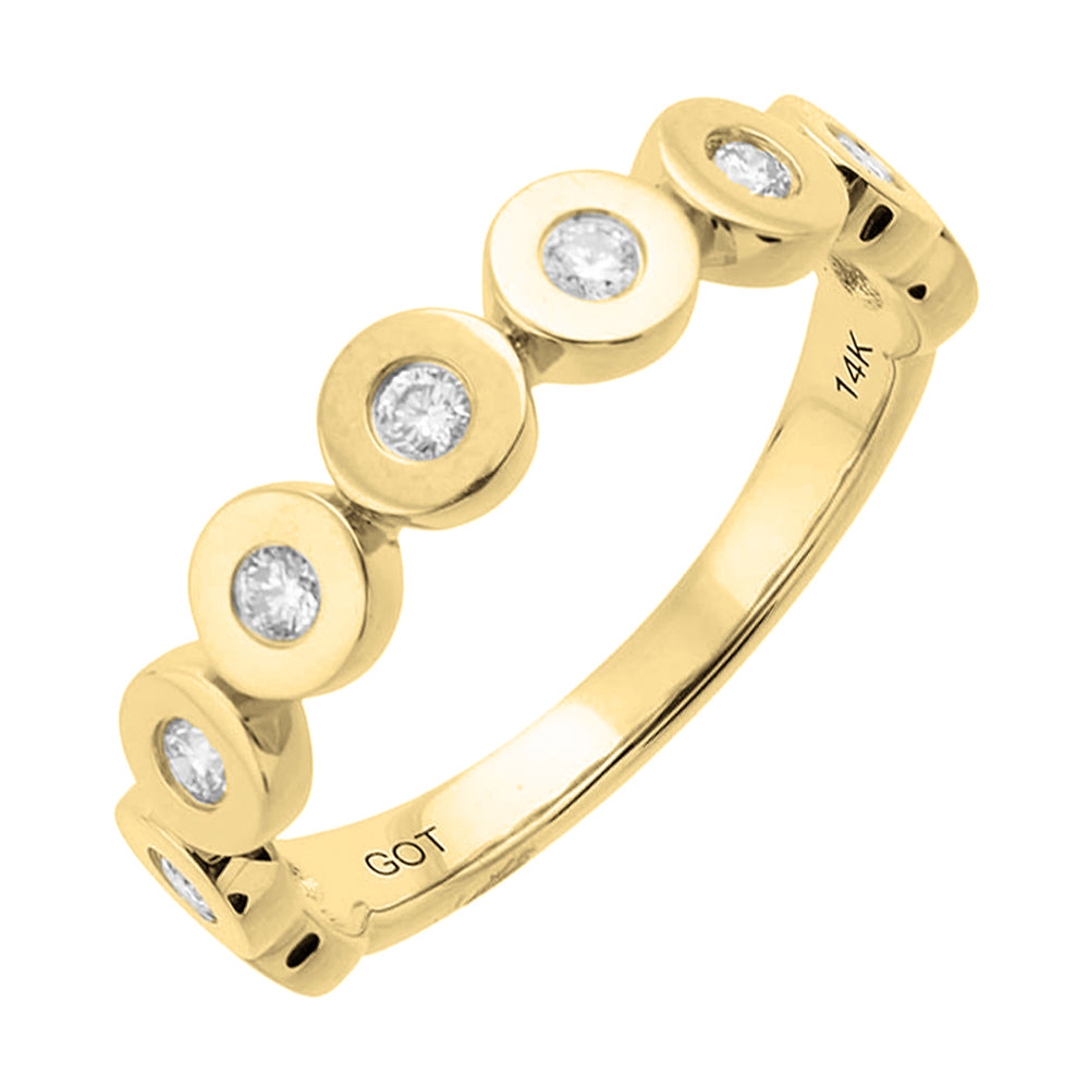 14Kt Yellow Gold Daimond 1/4Ctw Ring
