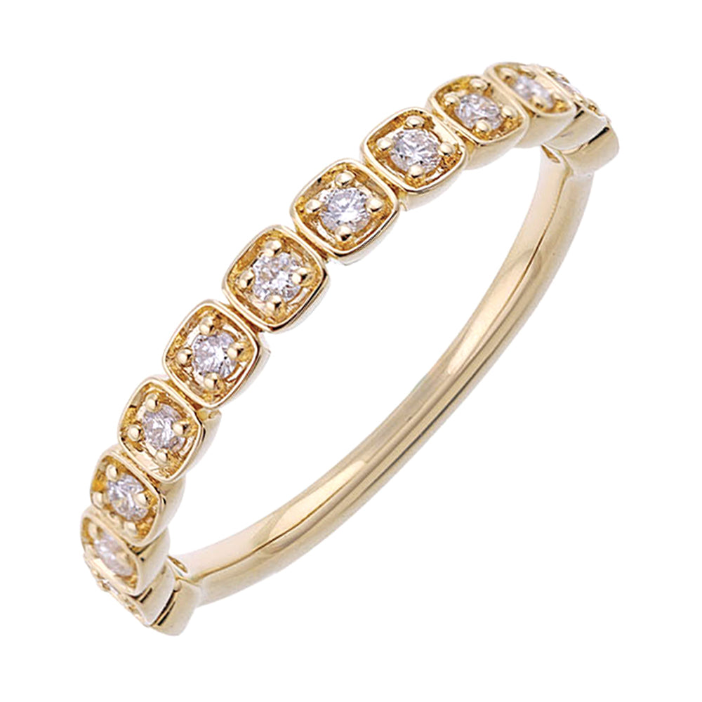 14Kt Yellow Gold Diamond 1/5Ctw Ring