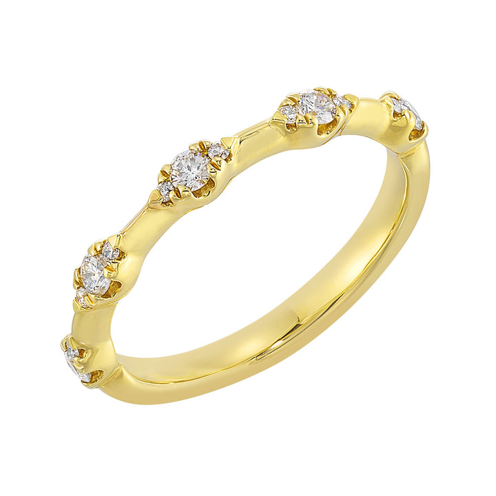 14Kt Yellow Gold Diamond 1/4Ctw Ring
