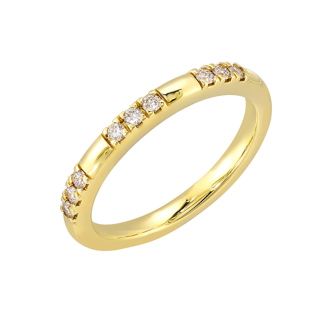 14Kt Yellow Gold Diamond 1/7Ctw Ring