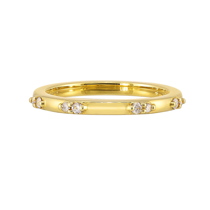 14Kt Yellow Gold Diamond 1/10Ctw Ring