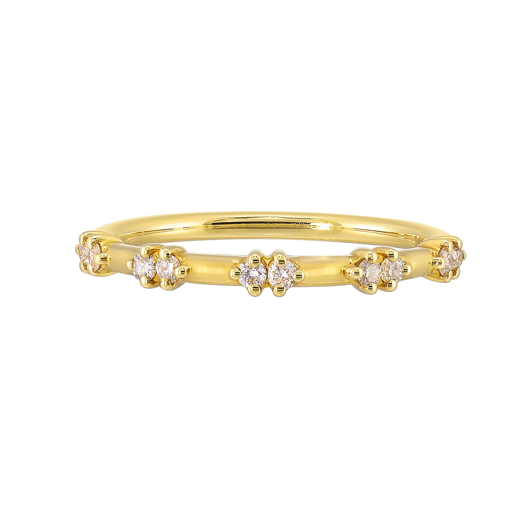 14Kt Yellow Gold Diamond 1/7Ctw Ring
