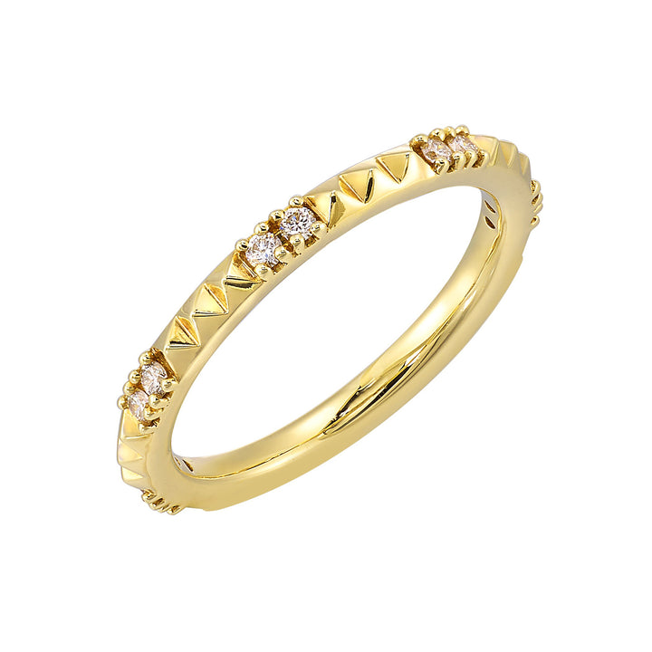 14Kt Yellow Gold Diamond 1/7Ctw Ring