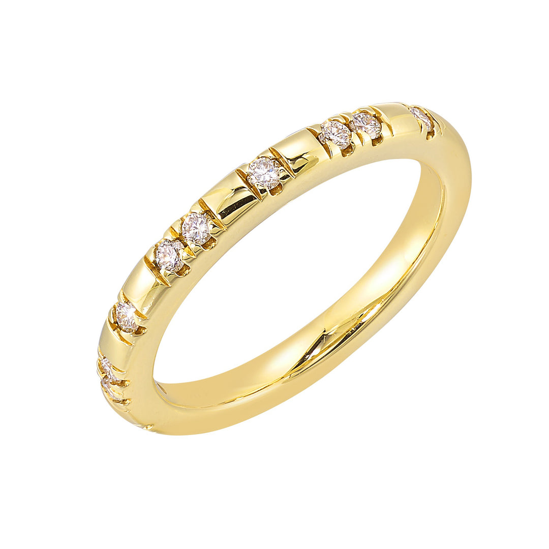 14Kt Yellow Gold Diamond 1/6Ctw Ring