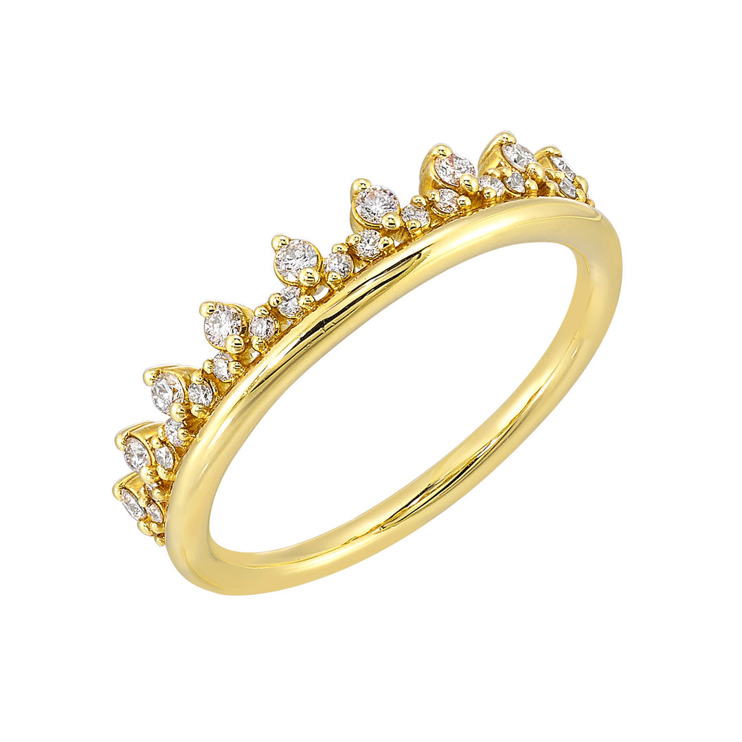 14Kt Yellow Gold Diamond 1/5Ctw Ring