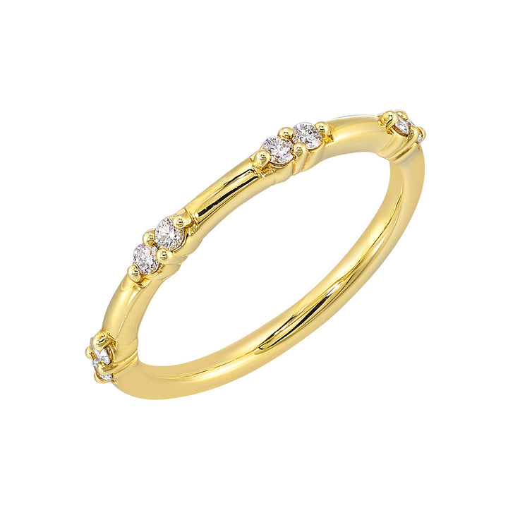 14Kt Yellow Gold Diamond 1/6Ctw Ring