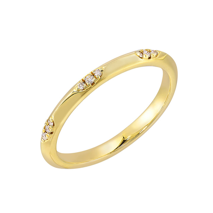 14Kt Yellow Gold Diamond 1/20Ctw Ring