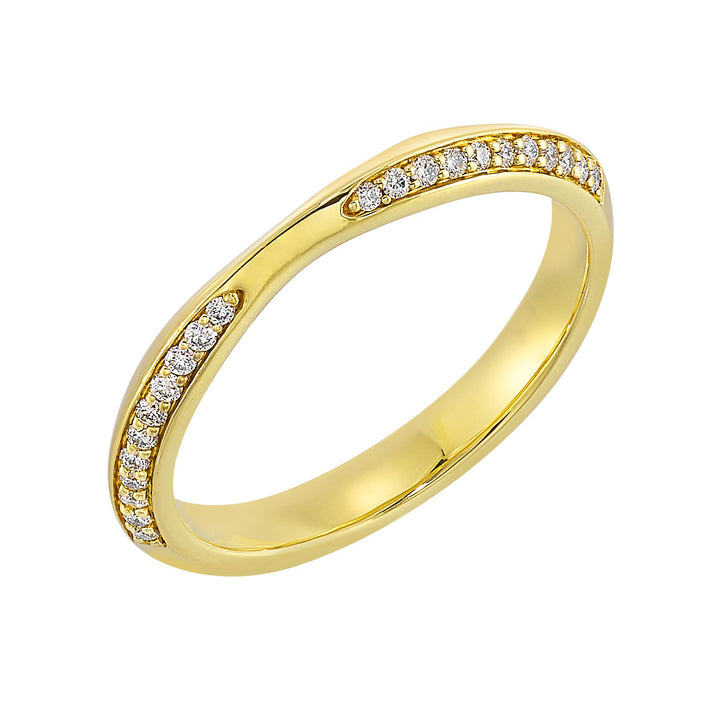 14Kt Yellow Gold Diamond 1/10Ctw Ring
