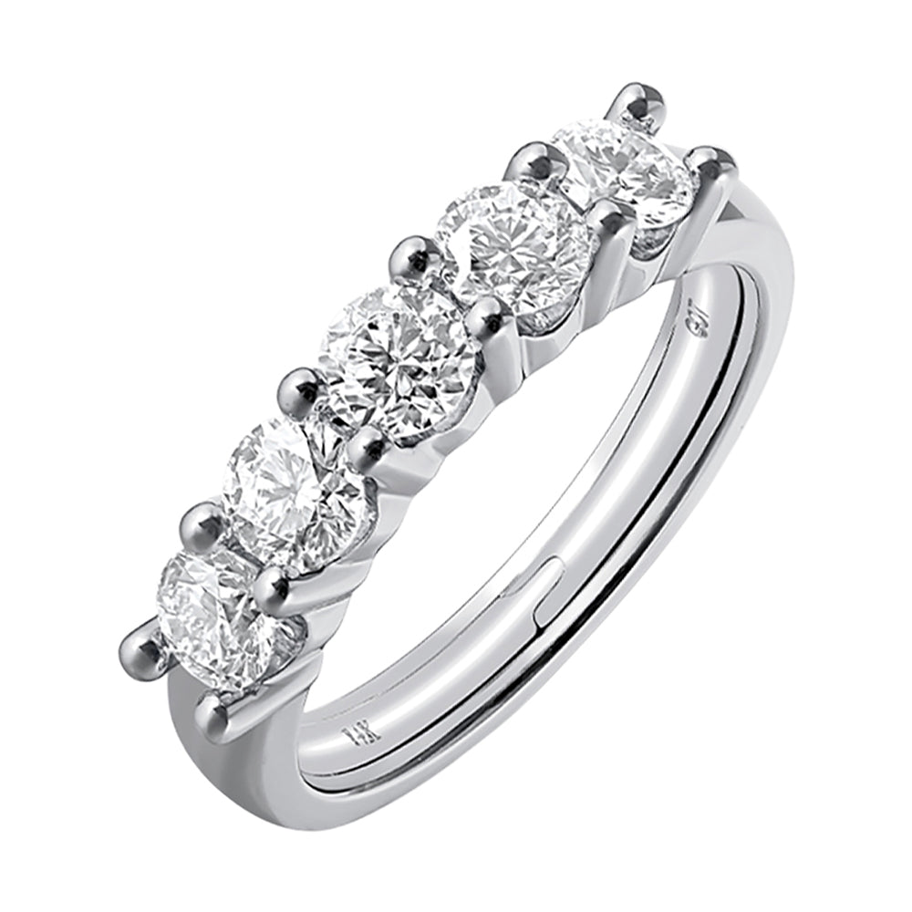 14Kt White Gold Diamond 1Ctw Ring
