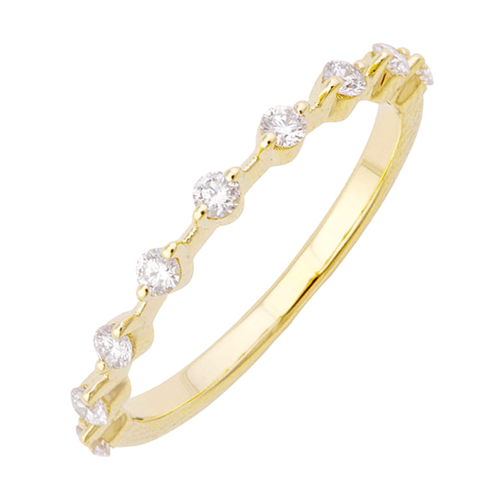 14Kt Yellow Gold Diamond 1/6Ctw Ring