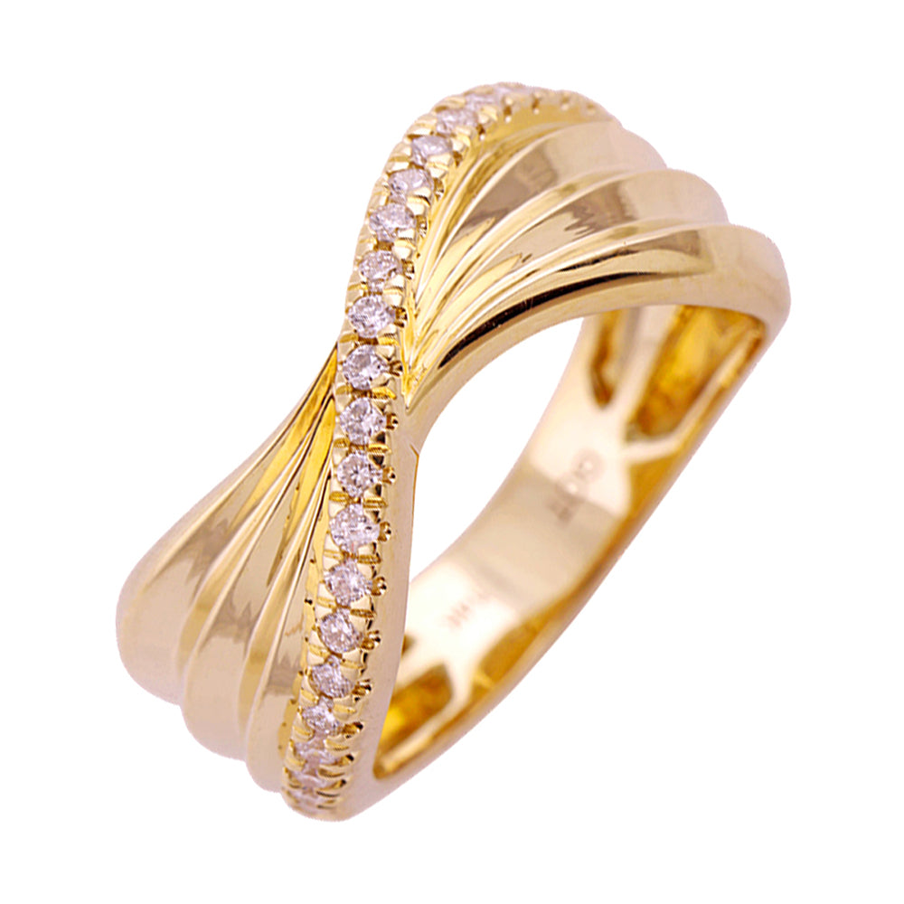 14Kt Yellow Gold Diamond 1/4Ctw Ring