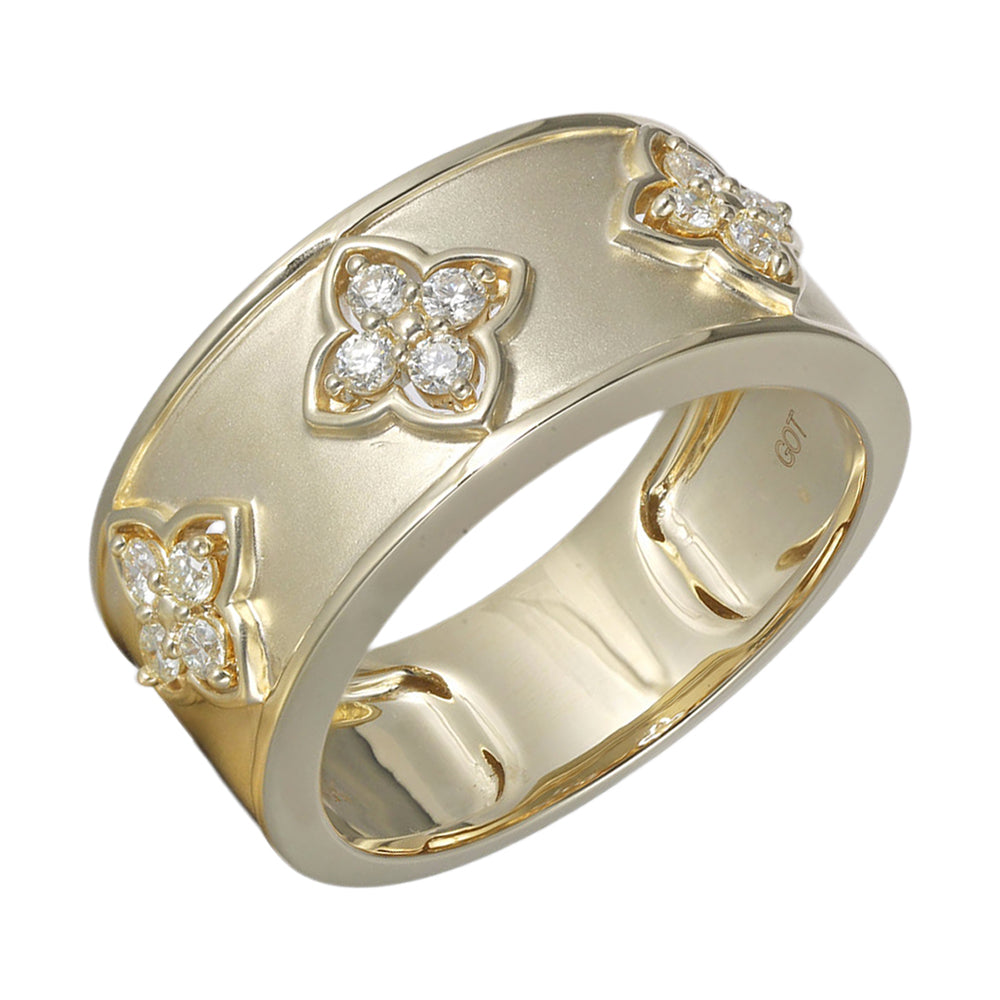 14Kt Yellow Gold Diamond 1/4Ctw Ring