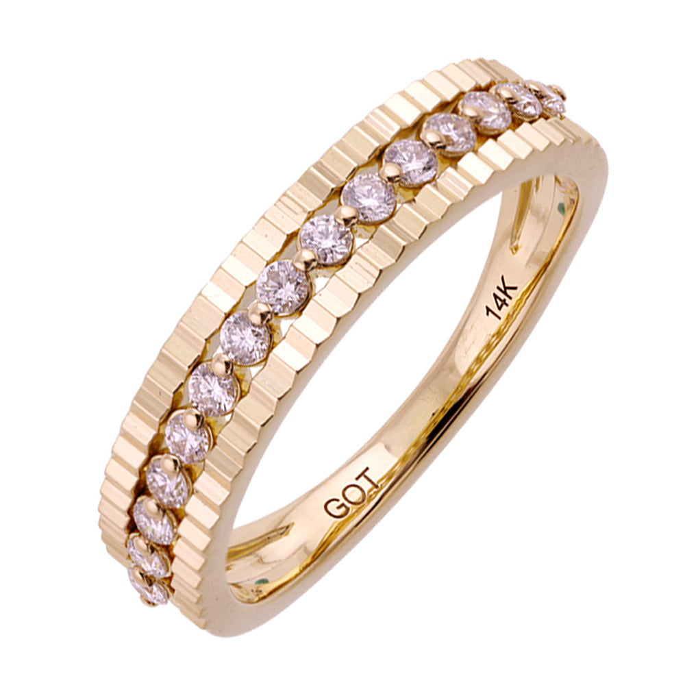 14Kt Yellow Gold Diamond 1/4Ctw Ring
