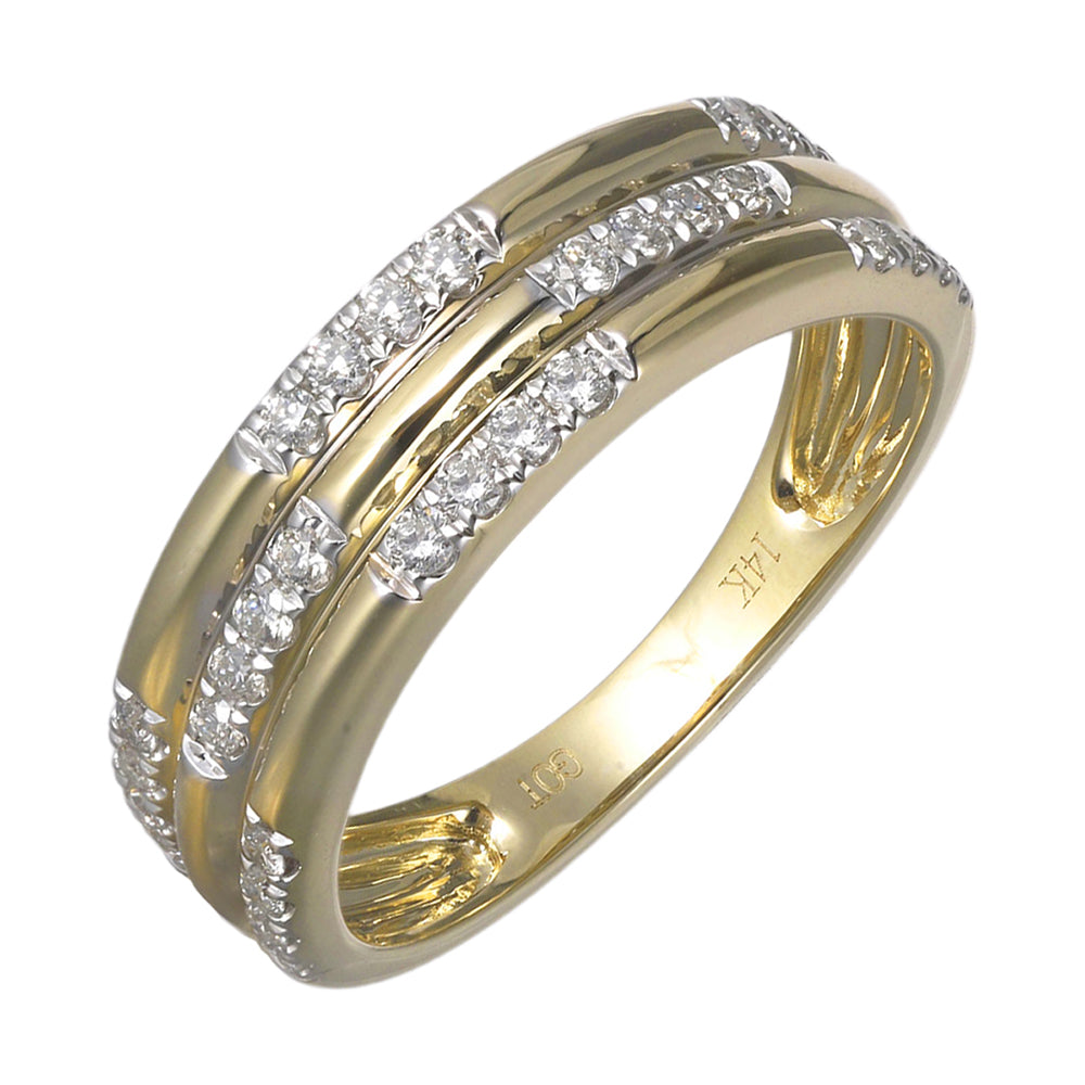 14Kt Yellow Gold Diamond 1/3Ctw Ring