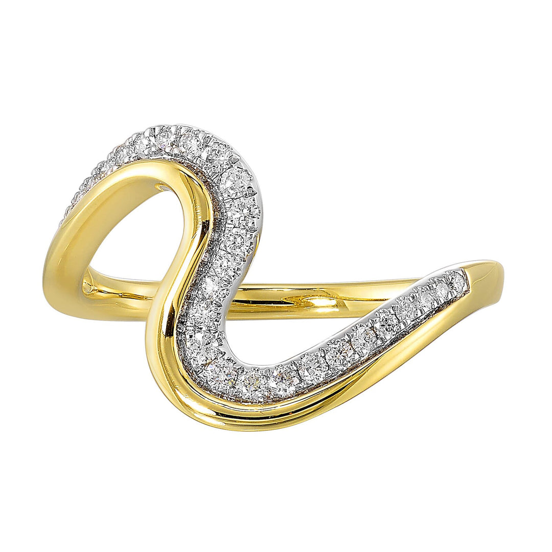 14Kt Yellow Gold Diamond 1/5Ctw Ring