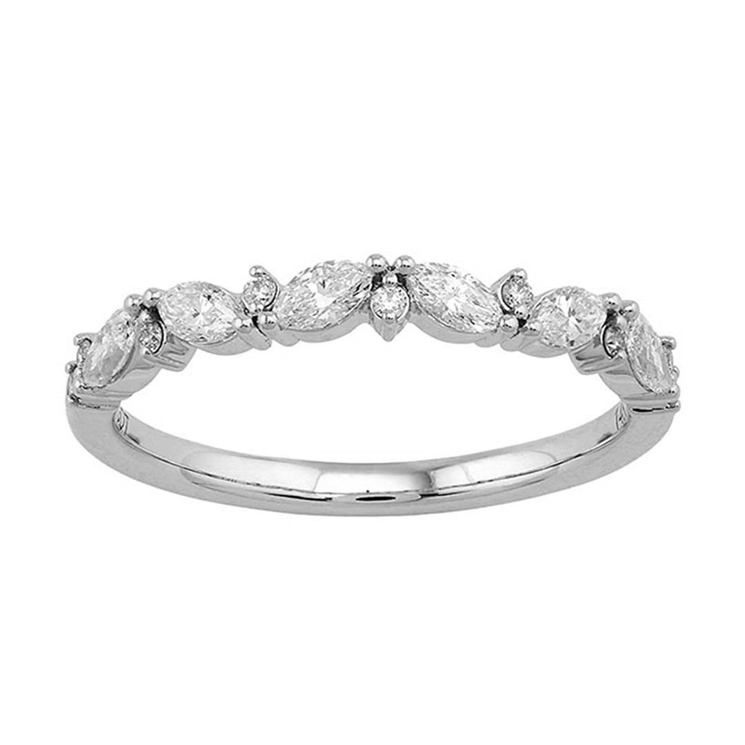 14Kt White Gold Diamond 1/4Ctw Ring
