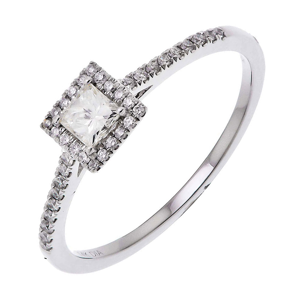 14Kt White Gold Diamond 1/3Ctw Ring