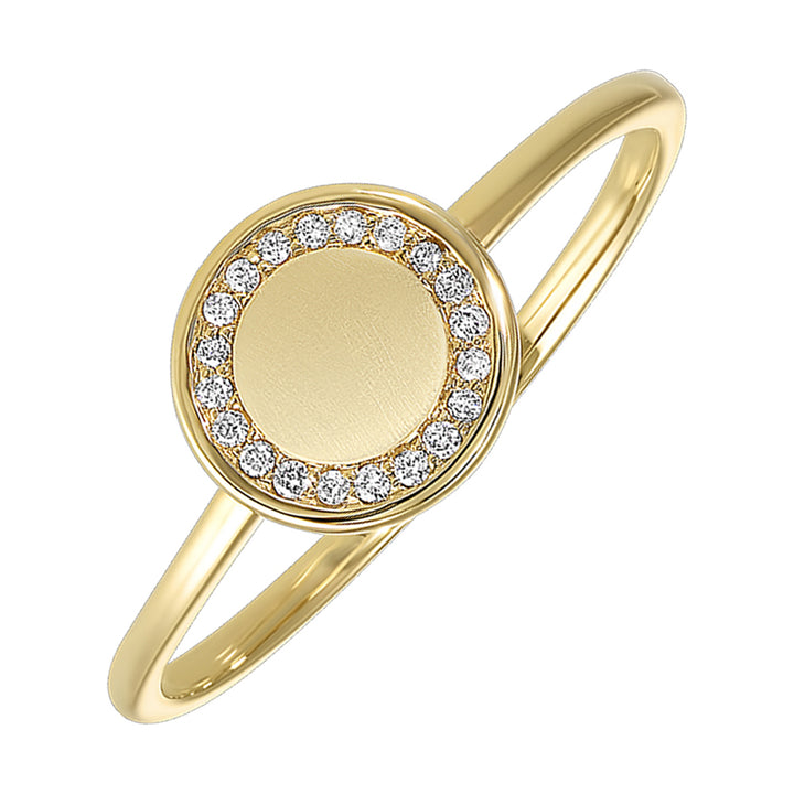 10Kt Yellow Gold Diamond 1/20Ctw Ring