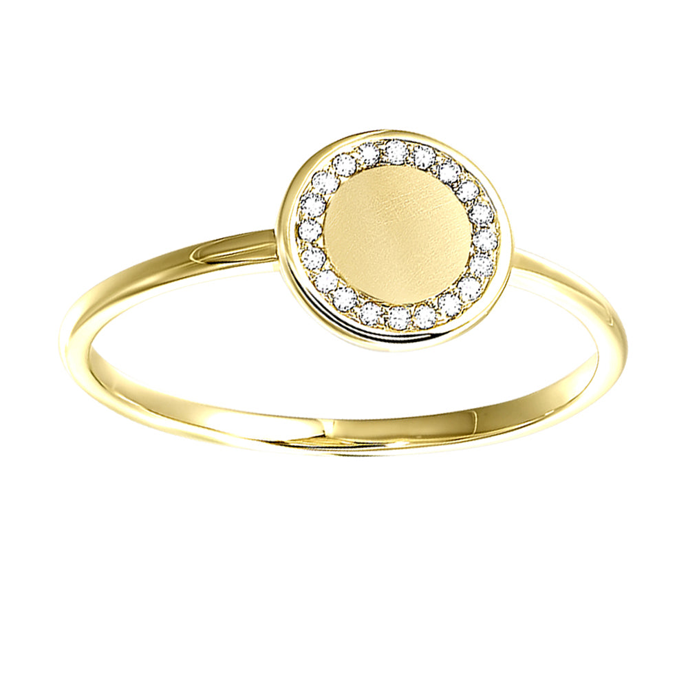 10Kt Yellow Gold Diamond 1/20Ctw Ring