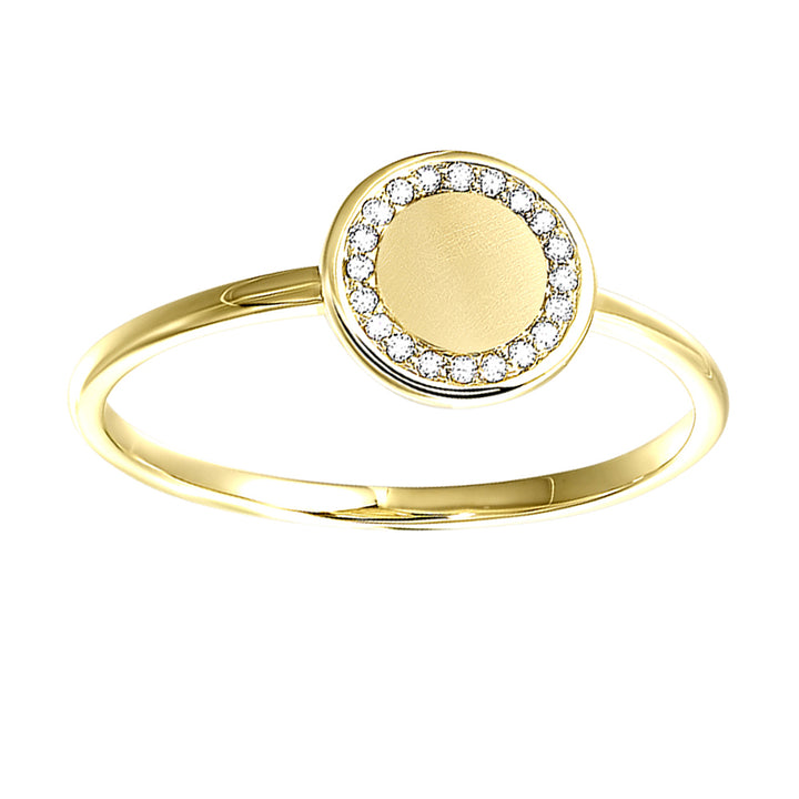 10Kt Yellow Gold Diamond 1/20Ctw Ring