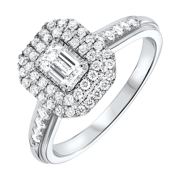 14Kt White Gold Diamond 3/4Ctw Ring