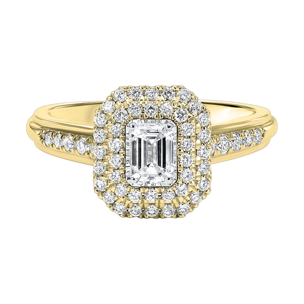 14Kt Yellow Gold Diamond 3/4Ctw Ring