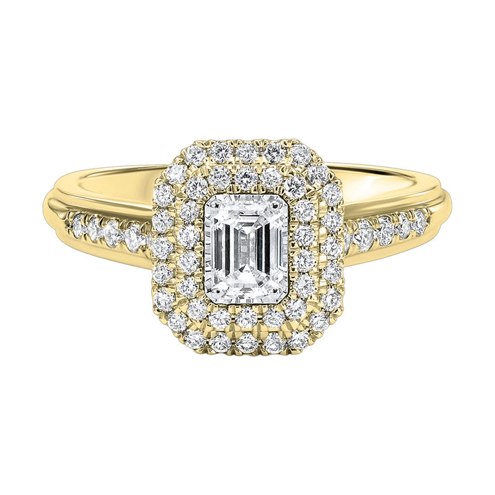 14Kt Yellow Gold Diamond 3/4Ctw Ring