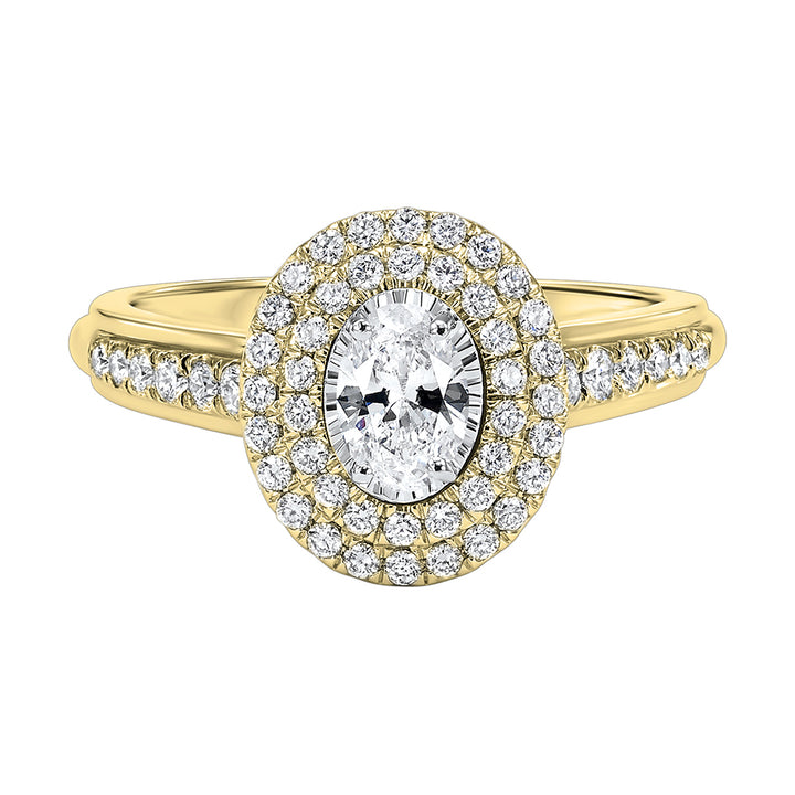 14Kt Yellow Gold Diamond 3/4Ctw Ring