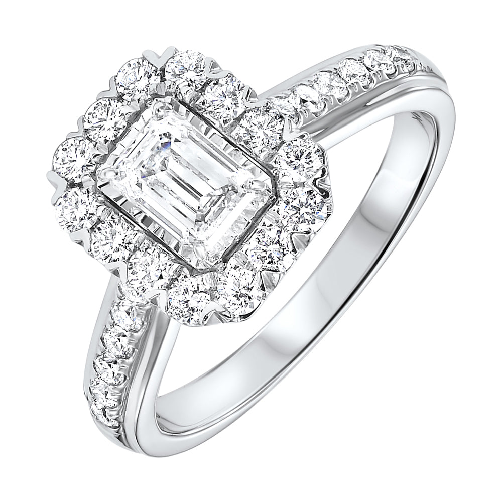 14Kt White Gold Diamond 1Ctw Ring