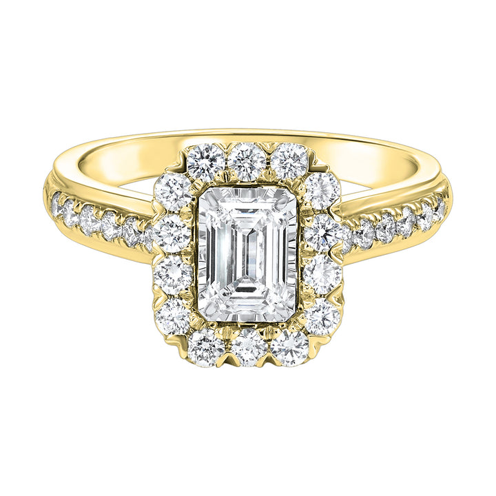 14Kt Yellow Gold Diamond 1Ctw Ring
